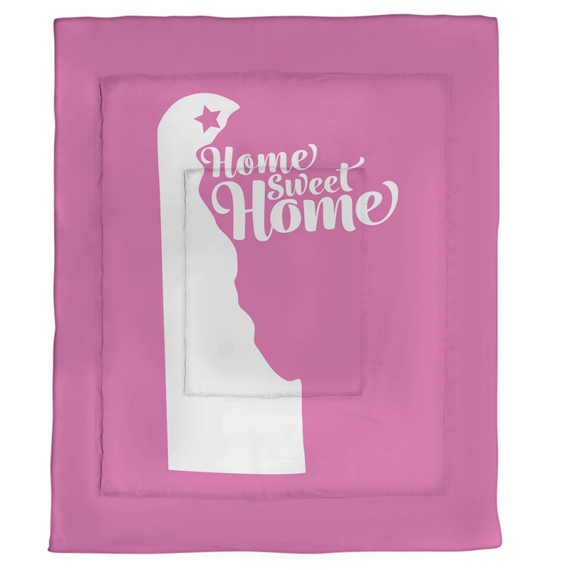 Wilmington Modern & Contemporary Polyester Percale Comforter, Queen Comforter, Pink