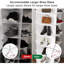 Étagère à chaussures rotative à 8 niveaux, présentoir à chaussures tournantes, organisateur de chaussures, carrousel rond de rangement pour 360 chaussures, organisation de placard à chaussures à rotation verticale (BLANC), rangement pour chaussure