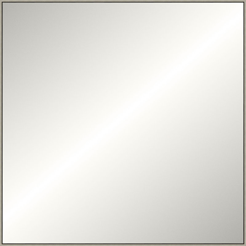 Solid Wood Mirror, Square, Espresso, 49.25" x 49.25"