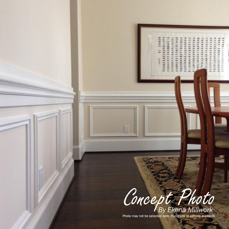 Bedford White Polyurethane Decorative Chair Rail Moulding