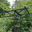 Aelan 205cm W x 50cm D Metal Arbour in Black