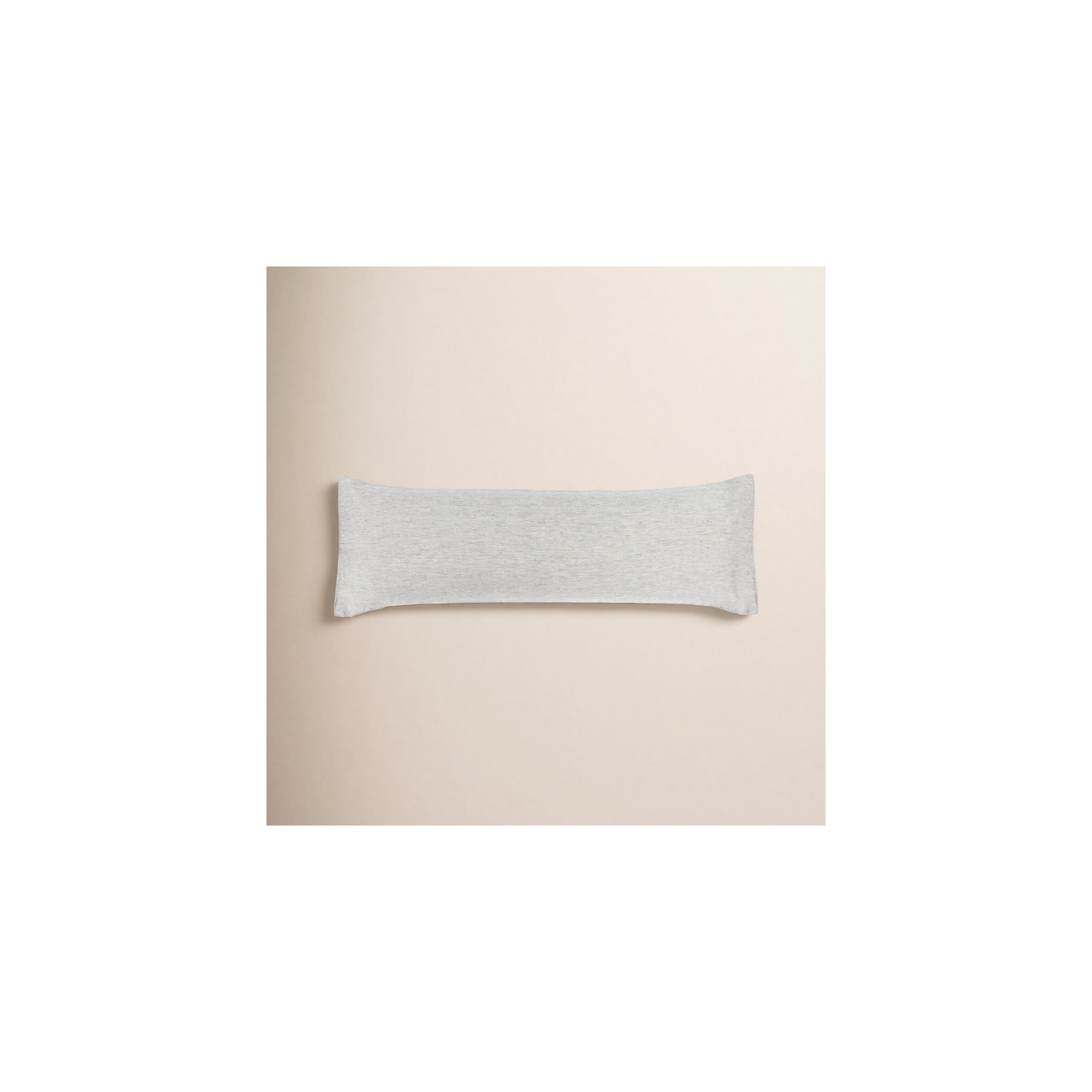 100% French Linen Body Pillow, Shadow Pinstripe