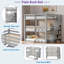 Triple lit superposé avec escalier de rangement-70856105