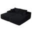 Canapé d'angle moderne Cloud de 155 cm de large avec double méridienne, assise profonde et revêtement en velours côtelé. Aucun assemblage requis.-399247231-399247228