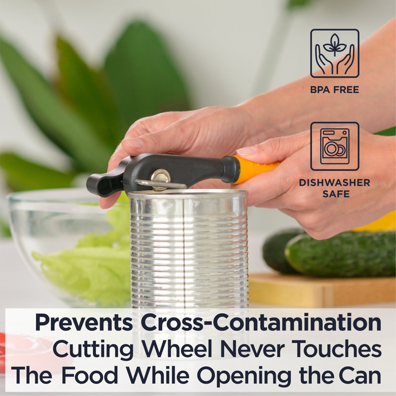 Deiss Orange Ergonomic Non-slip Handle Can Opener