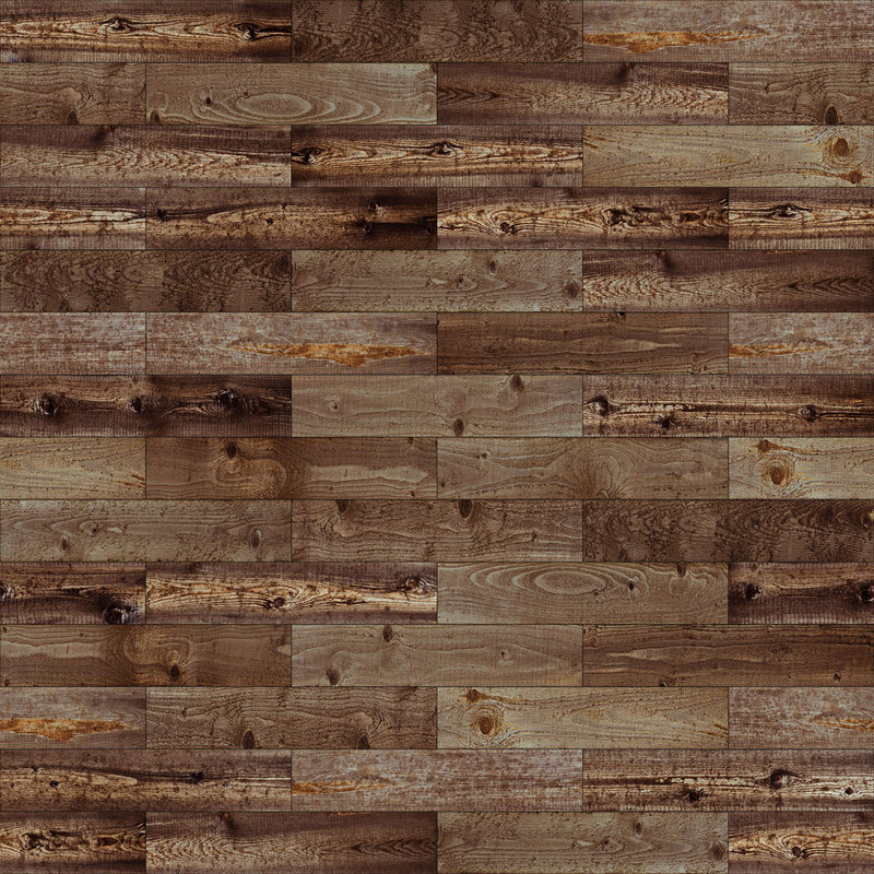 Panneau de papier peint amovible en bois Danton, Marron foncé, L 102 po x l 24 po