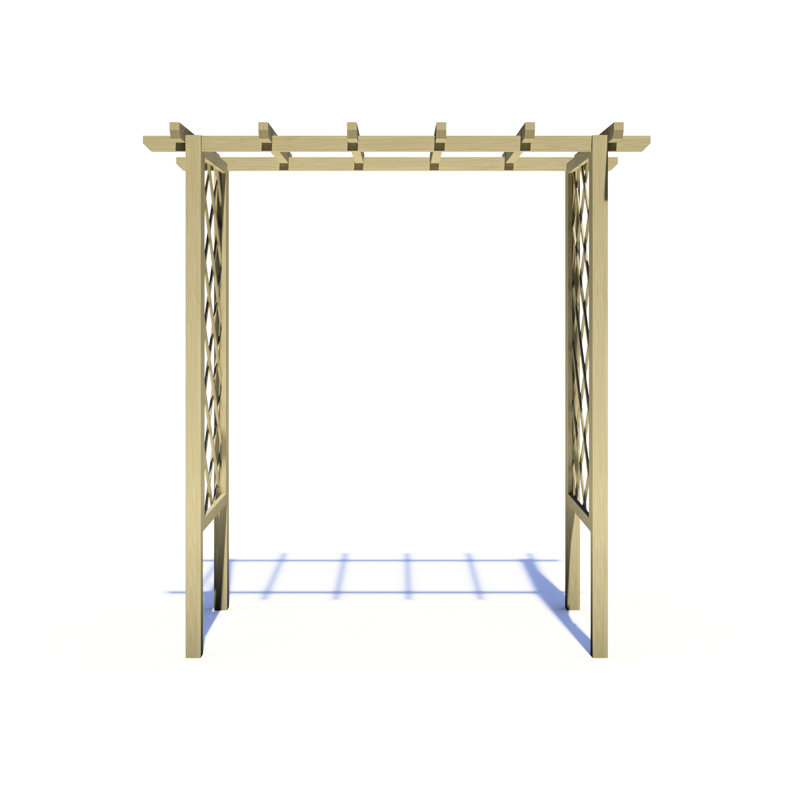 Pressure Treated Arch Trellis, 243cm H x 193cm W x 103cm D cm