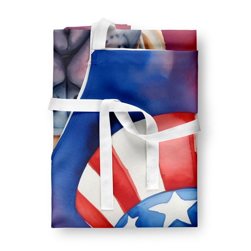 Patriotic American Apron, Shar Pei