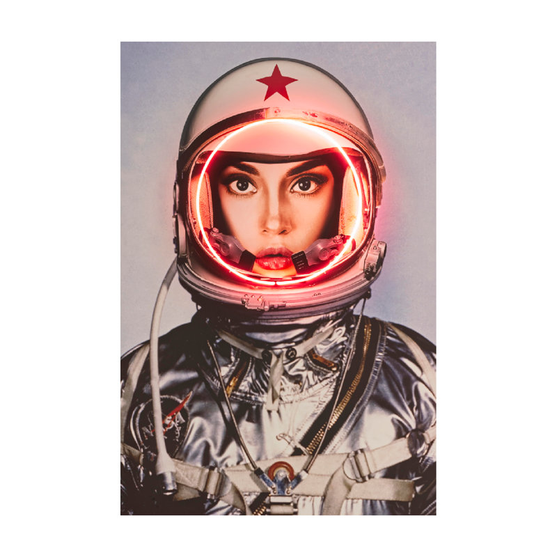 Space Girl Print, 72" H x 48" W