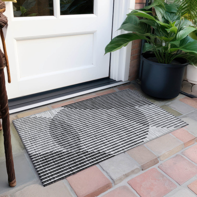 Machine Washable Indoor/Outdoor Chayden ACN1001 Grey