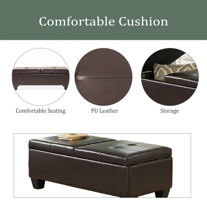 Storage Ottoman, Chocolate