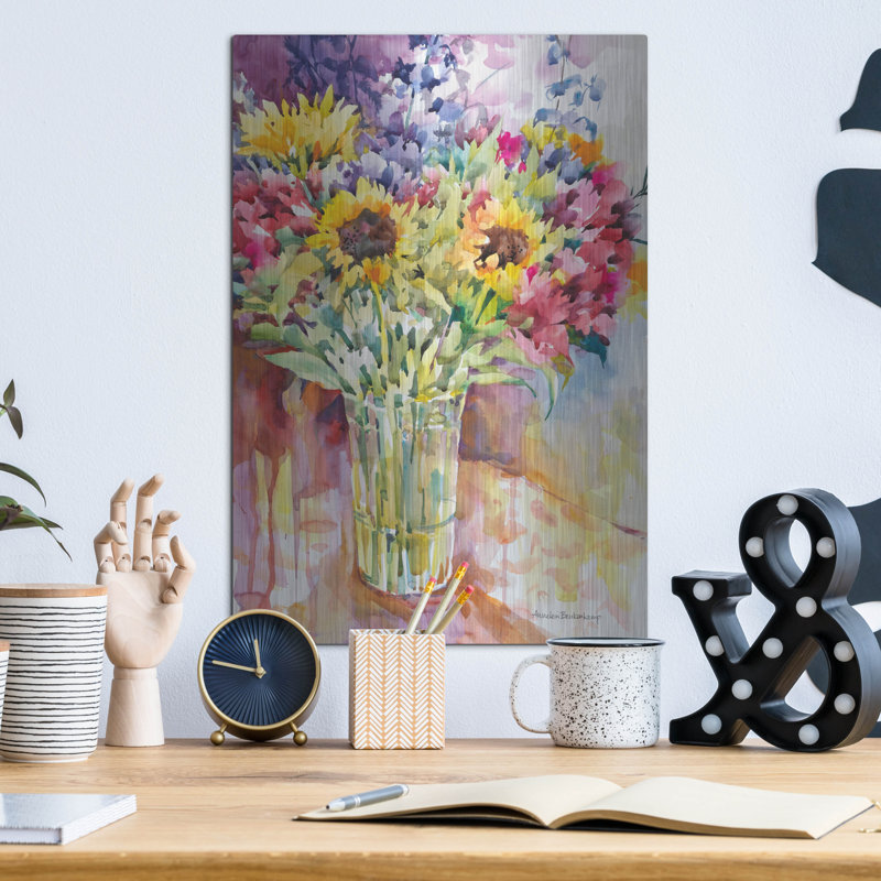 «Colorful Collection» par Annelein Beukenkamp, art mural en métal, H 16 po x l 12 po