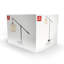 Lampe sur pied 66 po Avellino, noir mat, abat-jour en lin blanc, gradateur rotatif continu sur douille