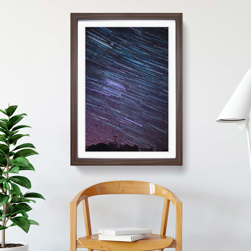 Stars over Spain - Framed Print, 48cm H x 36cm W x 2cm D, Walnut Framed