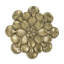 Plaque murale succulente D10x1,6 ", 2 pièces