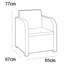 Keter Novara 4 Seater Sofa Set - Graphite