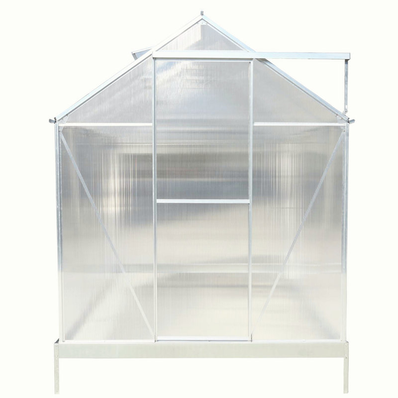 Greenhouse, 96.8" H x 75.2" W x 123.2" D, Silver