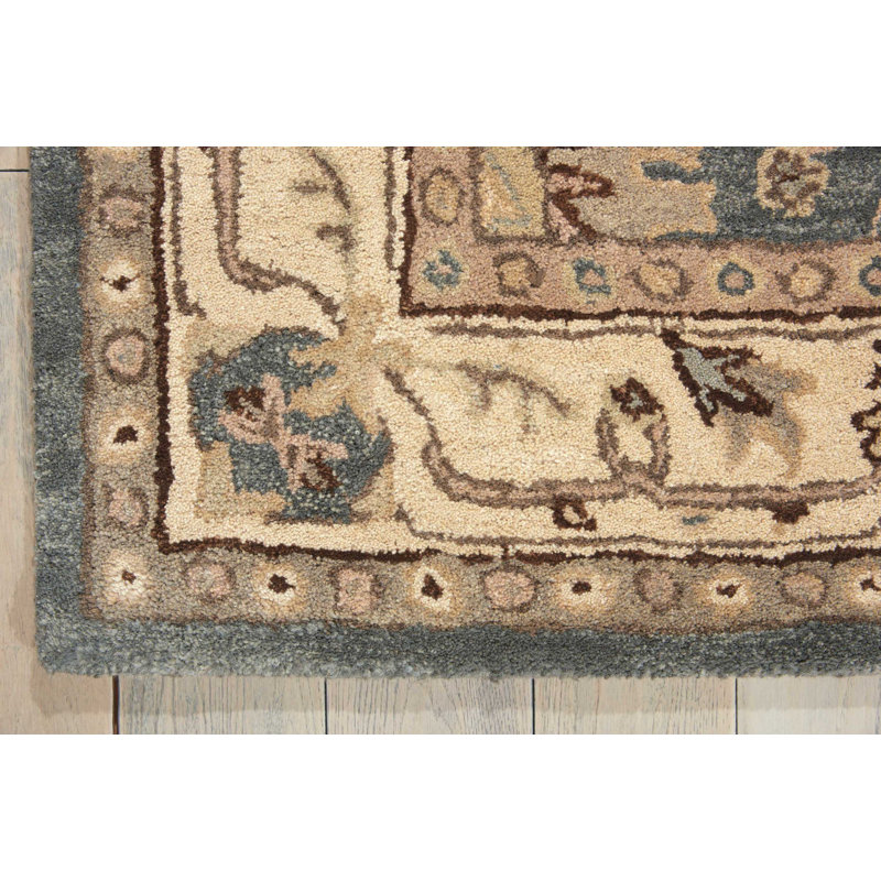 Tapis bleu Sharie, Rectangle 2 pi 6 po x 4 pi