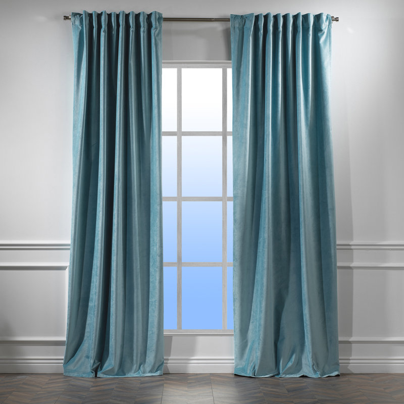 Decorative Double Panel in Matt, Extra Wide X Extra Long, L 52 po x L 95 po, 38 - bleu ciel