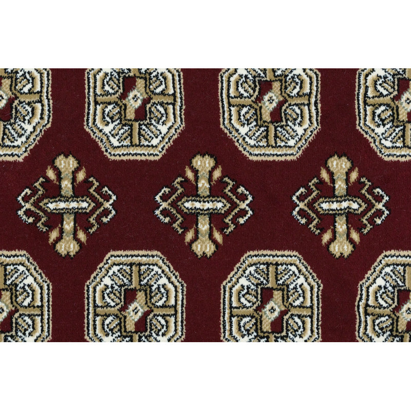 ANCIENT GARDEN 5.3 RD 57102-1293 RED/BEIGE, Round 5'3"