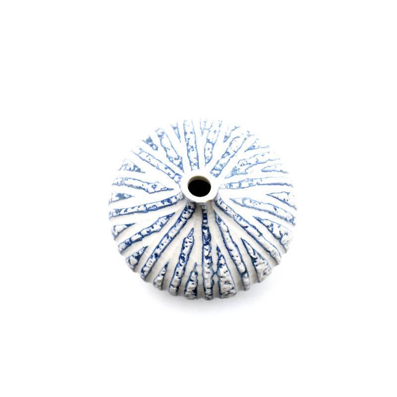 Vase de table Ayzaria, H 2,6 po x l 2,5 po x P 2,5 po, Bleu