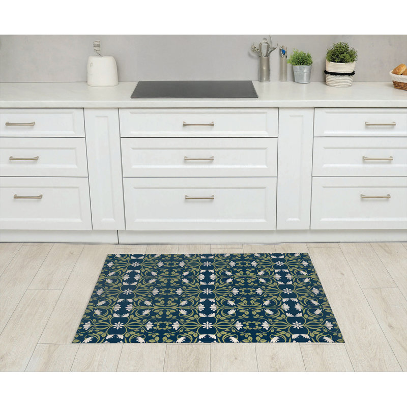 Tapis de cuisine Savanah, Rectangle 3 pi x 5 pi, Vert