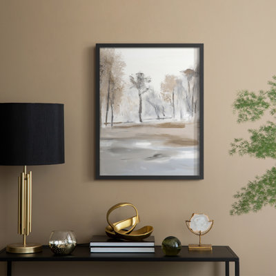 Paysages de la série VII - reproduction encadrée de qualité supérieure - prête à être accrochée - aucun clou requis