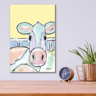 «Moo Moo» par Roey Ebert, art mural en verre acrylique