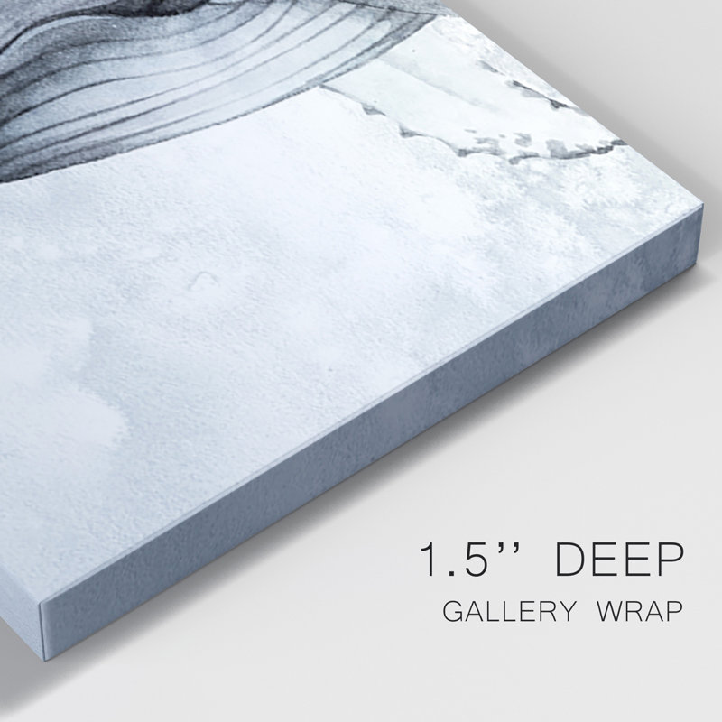 Deep Diver II - Toile tendue avec châssis de qualité supérieure - Prêt à être accroché, H 18 po x l 36 po x P 1 po