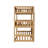 Twin Triple Rubber Wood Bunk Bed, with Ladders, Guardrails Detachable Bunk Bed, Twin over Twin over Twin-2109539340