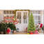 Arbre de Noël mince de 4 pi avec 150 lumières DEL blanc chaud - 424 pointes en PE + PVC-867321947