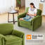 Fauteuil d'appoint simple 38 po pour salon et chambre à coucher-2101473031