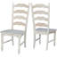 Chaise d'appoint en bois massif Prunier