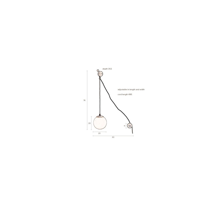 Bulan 1 - Light Armed Sconce