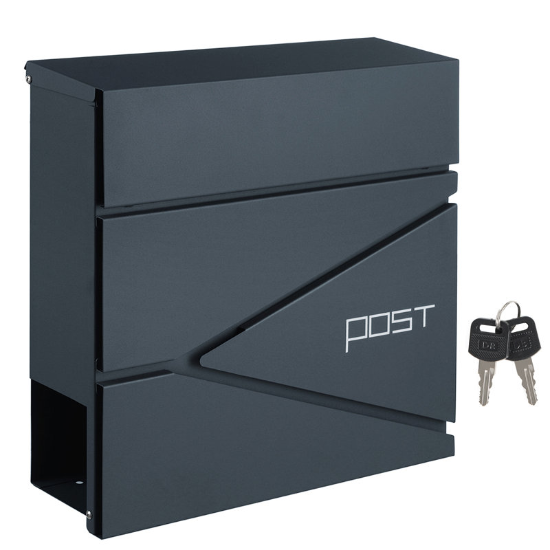 Avae Metal Wall Mounted Post Box