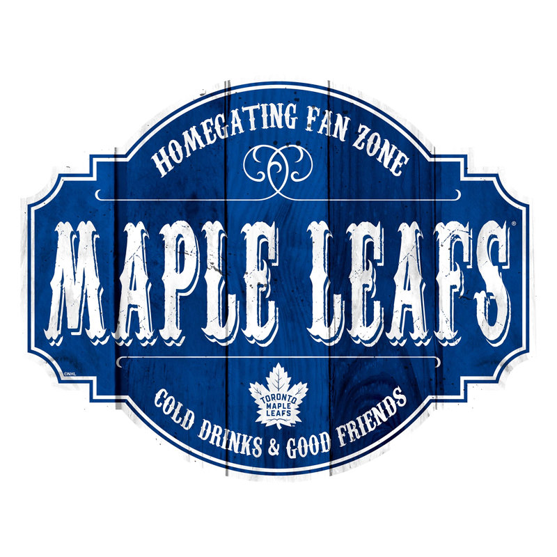 Rustic Entertainment Wall Decor, Toronto Maple Leafs
