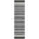Machine Washable Indoor/Outdoor Christain ACN1399 Black Rug