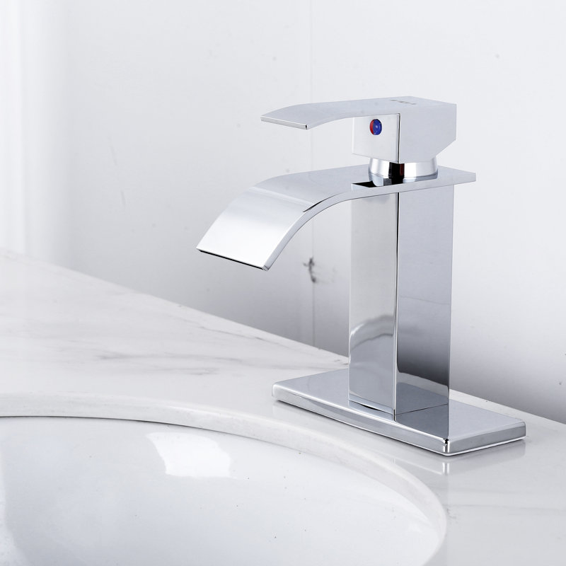 Plaque de robinet pour robinet de salle de bain ou d'évier de cuisine à 1 ou 3 trous, Chrome poli