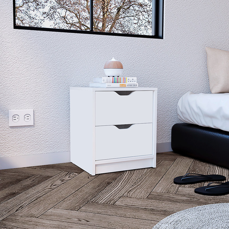 Table de chevet blanche Jetsyn