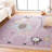 Tapis mauve en polypropylène tissé à la machine Farnborough-88088897
