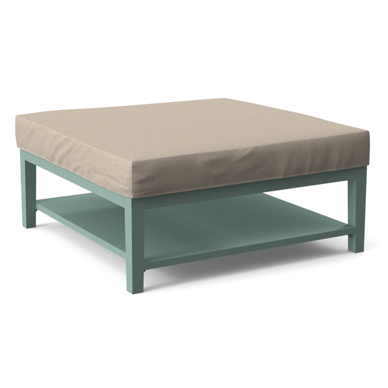 Repose-pieds Hammond avec rangement, Performance Crypton coquille d'œuf; 0884-93, Finition pierre grise