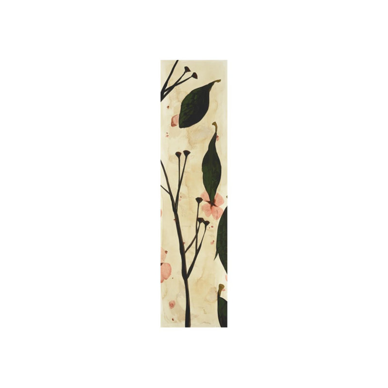 Haiku III - peinture sur toile tendue, Couche de verre, H 64 po x l 16 po x P 1,5 po