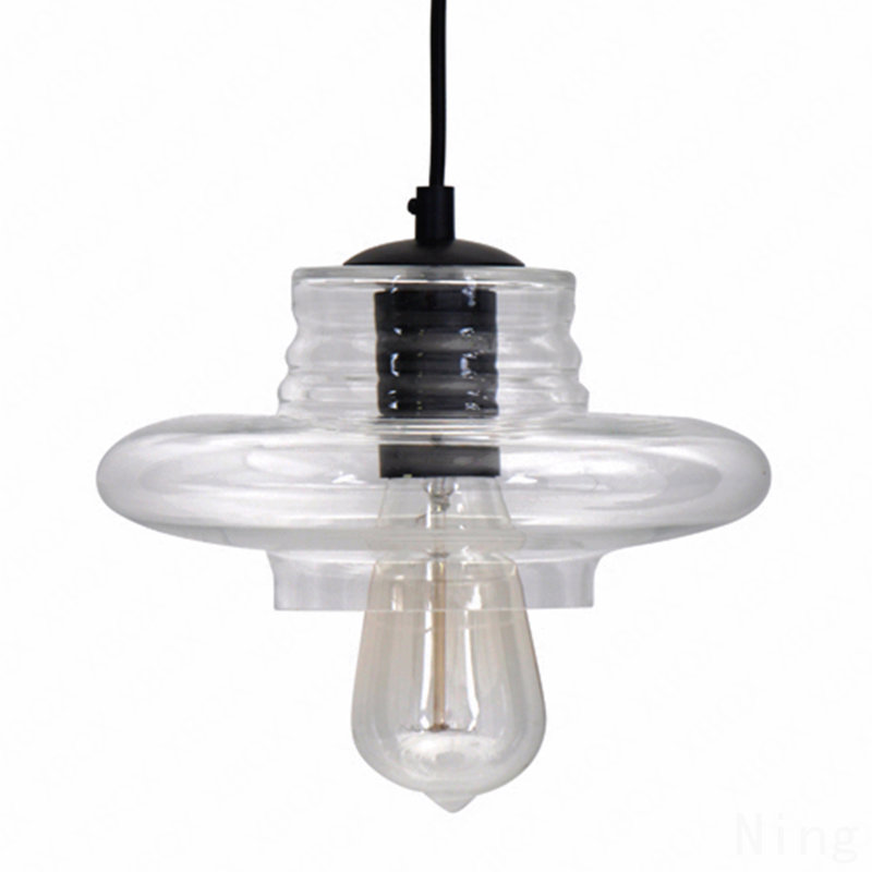 Luminaire suspendu industriel avec verre transparent par Lumisource