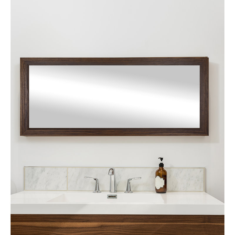 Miroir de salle de bain Dakston, 31,75 po x 47,75 po, Moka