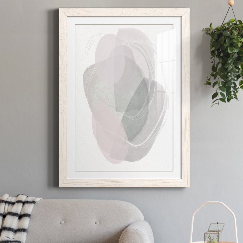 River Jewels II - peinture encadrée, Papier encadré blanc, H 37,5 po x l 27,5 po x P 1,5 po