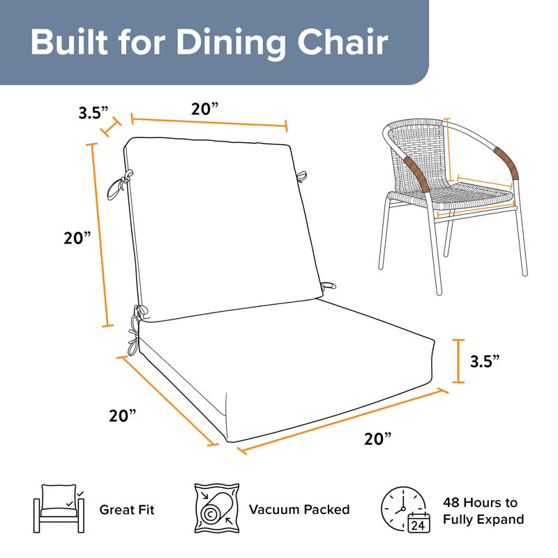 Ensemble de coussins de chaise d'extérieur 4 pièces 4 pièces, 4, Beige