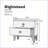 Rustic Nightstand with Faux Marble Top