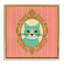 «Green Cat Portrait», art mural encadré flottant par Carrie Cantwell-1133241426-1129302207