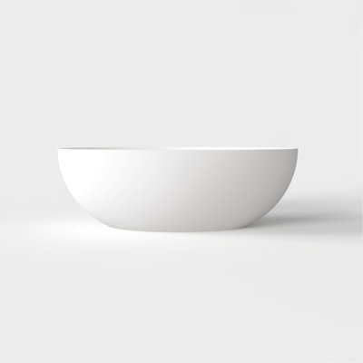 67 Inch Freestanding Solid Surface Soaking Bathtub For Bathroom