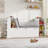 Storage Bookcase With Reading Nook And Drawers, Display Case